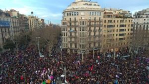 Manifestacio dia de la dona