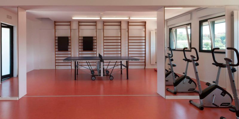 gimnasio residencia Girona habitaciones residencias universitarias Unihabit