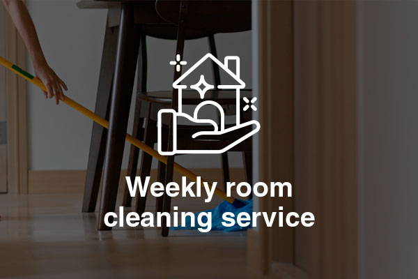 weekly room cleaning service