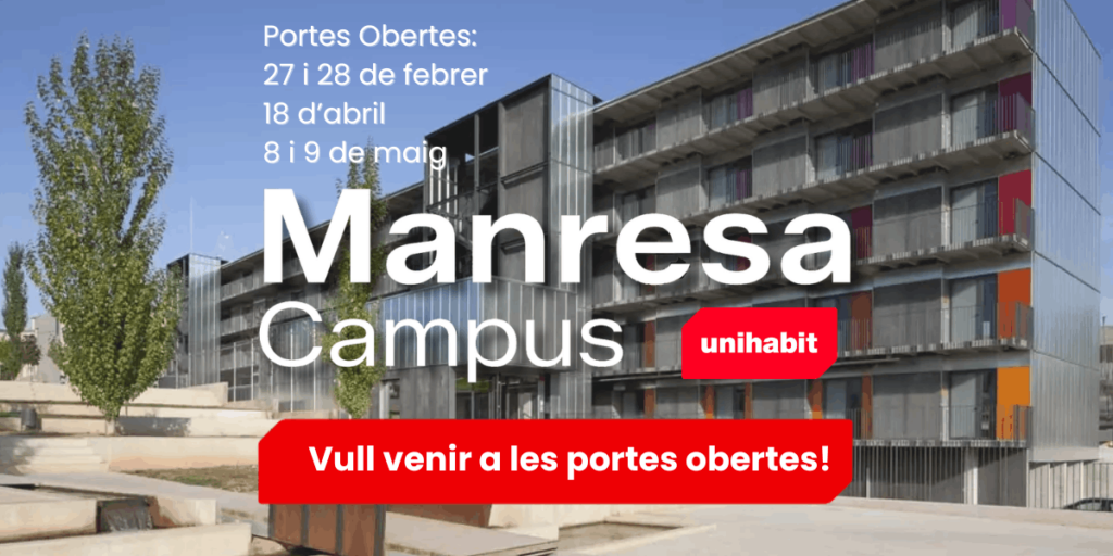 Residència universitària Manresa 1 Portes Obertes Unihabit Manresa 2026